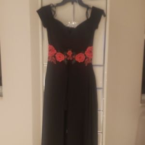 Black Dress off the shoulder